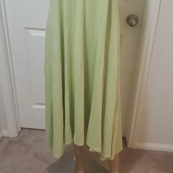 SOFT SURROUNDINGS m - Duvall Sleeveless Midi Margarita Green cut-outs - Picture 4 of 10